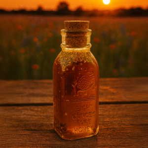 Jar of Pollen Infused Honey